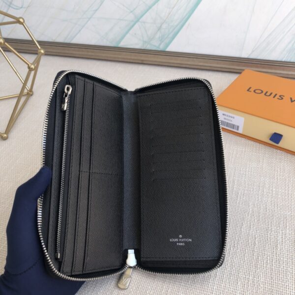 Louis Vuitton Men's Vertical Zip Wallet - Black - Image 3