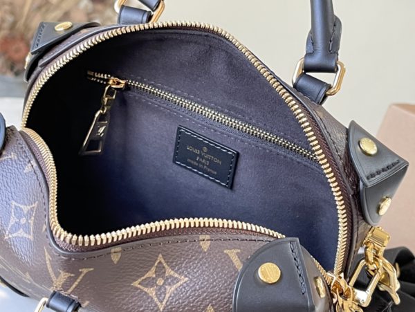 Louis Vuitton Monogram Petite Malle Souple In Black With Shoulder Strap - Image 4