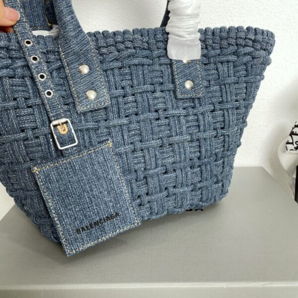 Balenciaga Bistro Basket Bag - Blue - Image 4