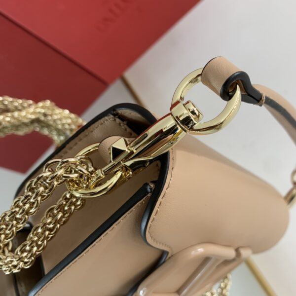 Valentino Garavani Mini Calfskin Handbag - Cream - Image 4